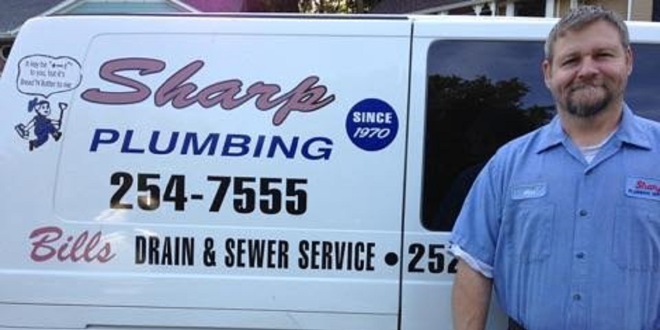 sharp plumbing homepage image
